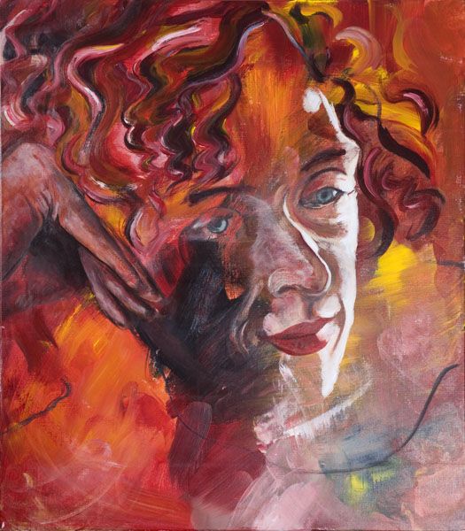 Rebecca (2008), 70x80 cm, Acrylic on canvas