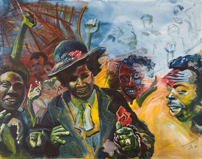 New Life (2009), 100x80 cm, Acrylic on canvas