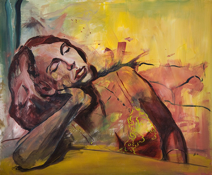 Johanna (2010), 120x100 cm, Acrylic on canvas